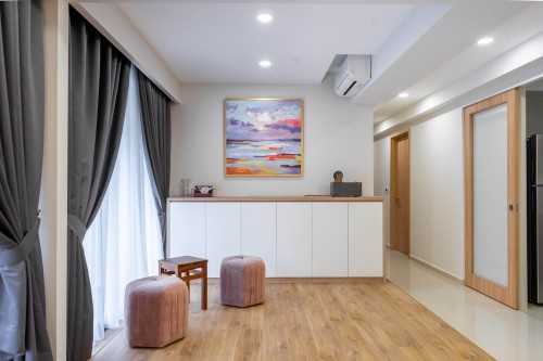 Modern Living Room at Yio Chu Kang | Hundred Palm Residence
