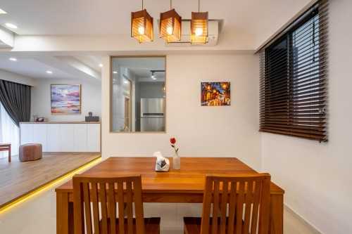 Modern Dining Room at Yio Chu Kang | Hundred Palm Residence