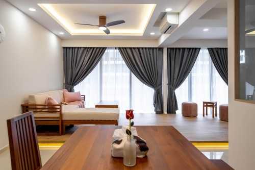 Modern Living Room at Yio Chu Kang | Hundred Palm Residence