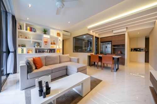 Modern Living Room at Bukit Batok | Le Quest II