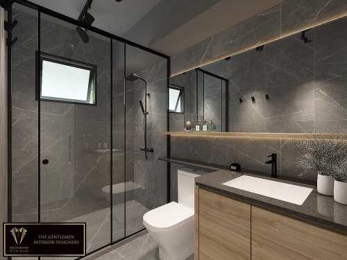 Contemporary Bathroom at jalan membina 27a