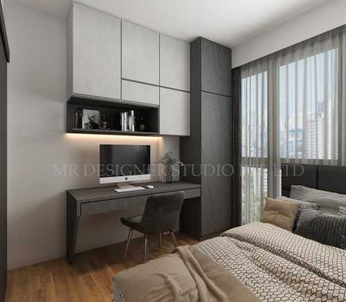Contemporary Study at urban oasis condo
