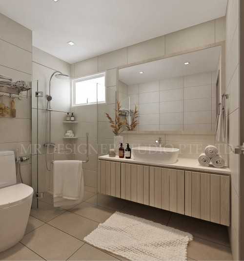 Scandinavian Bathroom at 67 sunset way