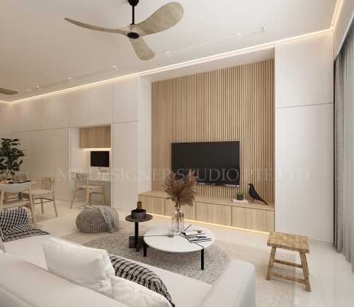 Scandinavian Living Room at 67 sunset way
