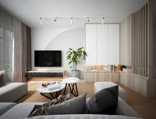 Scandinavian Living Room at choa chu kang ave 9 blk 809A