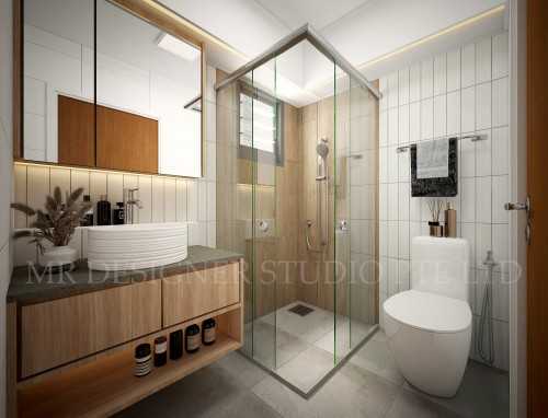 Scandinavian Bathroom at choa chu kang ave 9 blk 809A