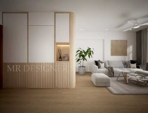 Scandinavian Entryway at fernvale lane 402 A
