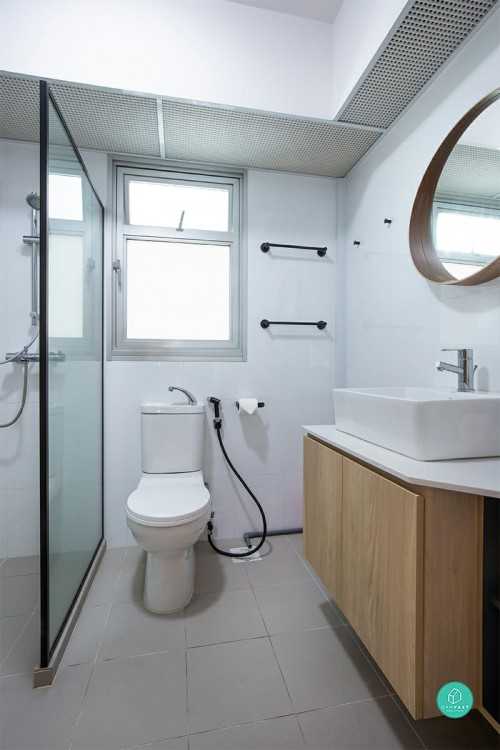 Scandinavian Bathroom at northshore dr blk 423a