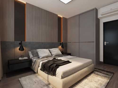 Contemporary Bedroom at Resale HDB @ AMK