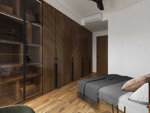 Contemporary Bedroom at Condo @ Holland