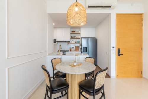 Minimalist Dining Room at The Crest Condo
