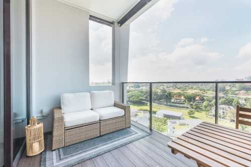 Minimalist Balcony at The Crest Condo