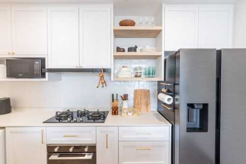 Minimalist Kitchen at The Crest Condo