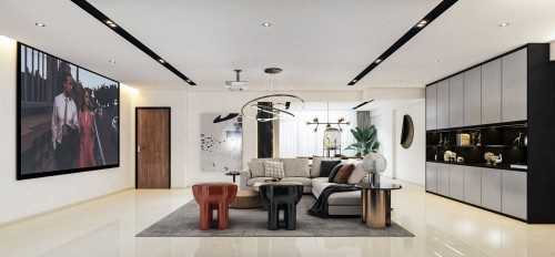 Contemporary Living Room at Coronation Road West