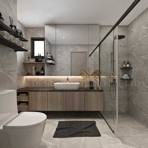 Contemporary Bathroom at 100 haig road dunman rise