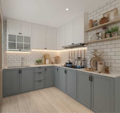 Contemporary Kitchen at 100 haig road dunman rise