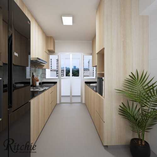 Minimalist Kitchen at Punggol Walk