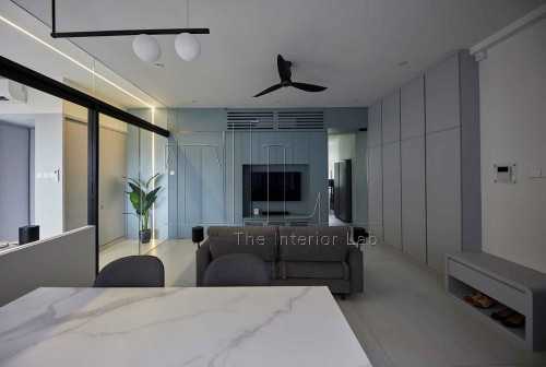 Contemporary Living Room at Le Merritt