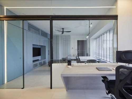 Contemporary Home Office at Le Merritt