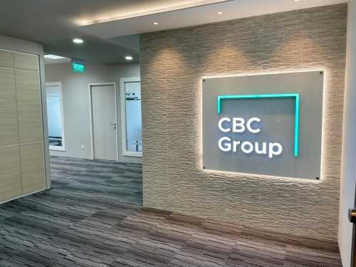 Modern Entryway at CBC Group Ofiice