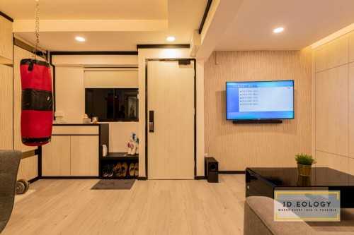 Contemporary Living Room at 126 Bedok