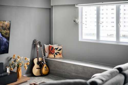 Industrial Living Room at Cambridge Road