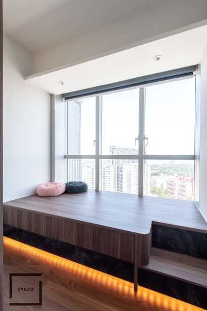 Contemporary Bedroom at Queen Peak Condo