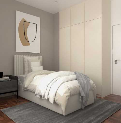 Modern Bedroom at Illustration Drawings for an apartment @ Siglap Drive