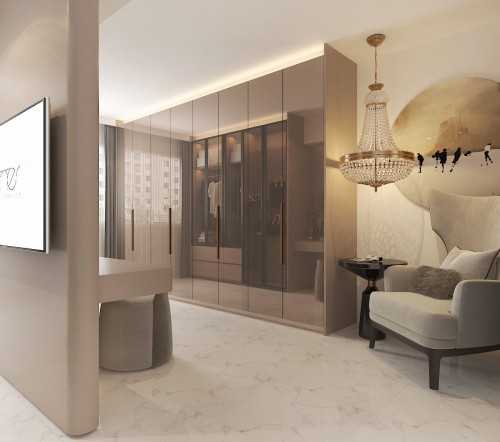 Modern Bedroom at Illustration Drawings for a 5rm resale HDB apt @ Bishan