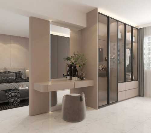 Modern Bedroom at Illustration Drawings for a 5rm resale HDB apt @ Bishan