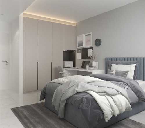 Modern Bedroom at Illustration Drawings for a 5rm resale HDB apt @ Bishan