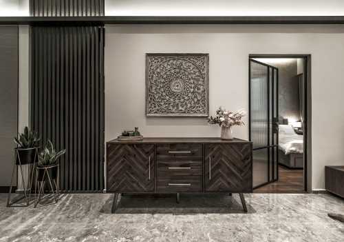 Contemporary Living Room at Hillview Rise, Singapore