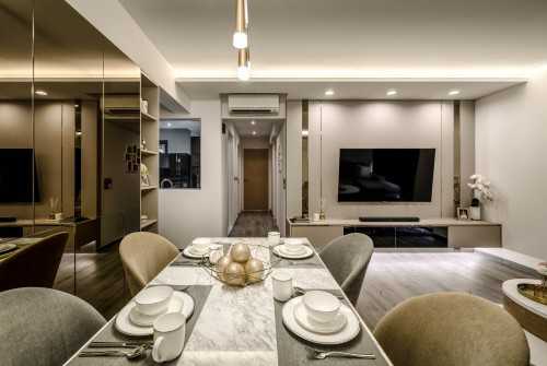 Contemporary Living Room at Dawson Road, Singapore