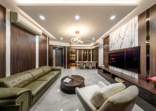 Modern Living Room at Interlace, Singapore