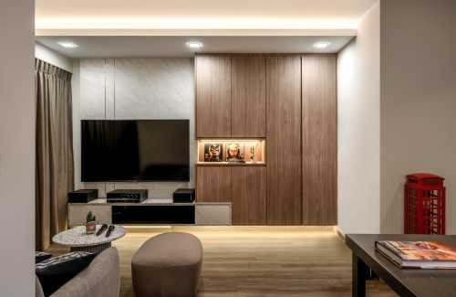 Modern Living Room at Canberra Street, Singapore