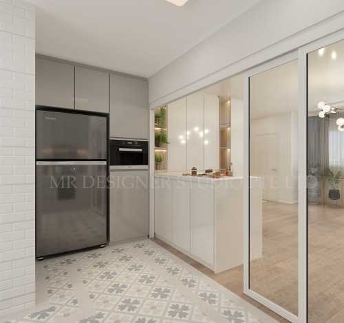 Contemporary Kitchen at jurong west blk 710