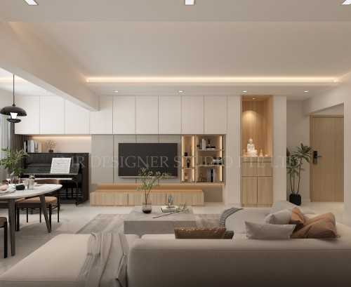 Modern Living Room at ang mo kio blk 648