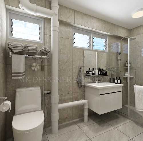 Modern Bathroom at ang mo kio blk 648