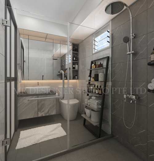 Contemporary Bathroom at 215 compass vale street