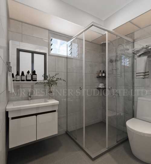 Contemporary Bathroom at 215 compass vale street