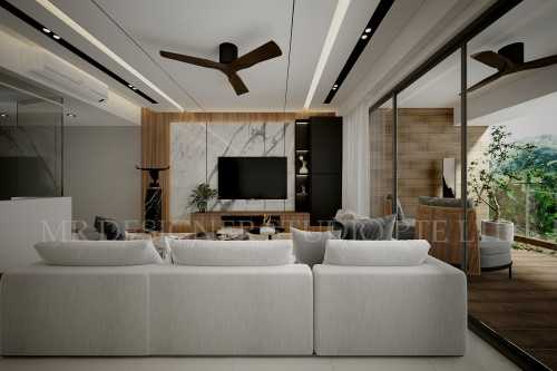 Contemporary Living Room at 36 dakota cresent