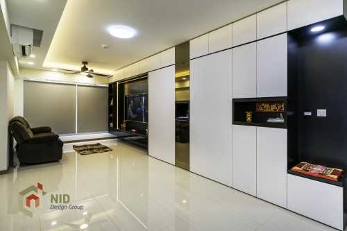 Contemporary Living Room at 409D NorthShore Drive