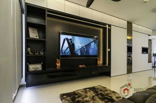 Contemporary Living Room at 409D NorthShore Drive