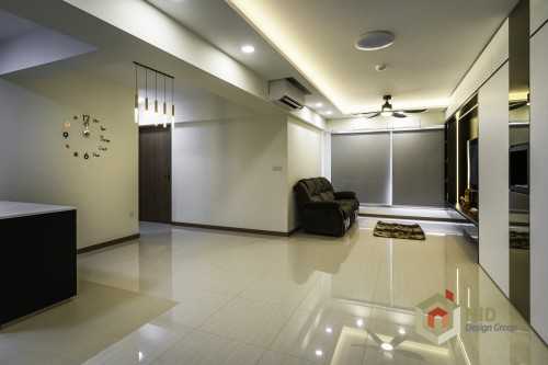 Contemporary Living Room at 409D NorthShore Drive
