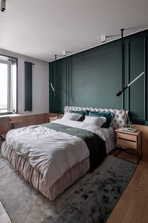 Contemporary Bedroom at Condo @ Somerset