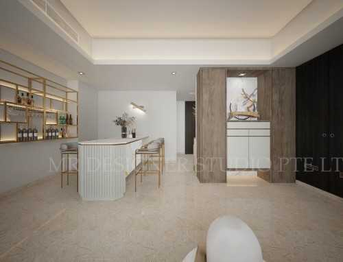 Contemporary Living Room at orchard scotts residence