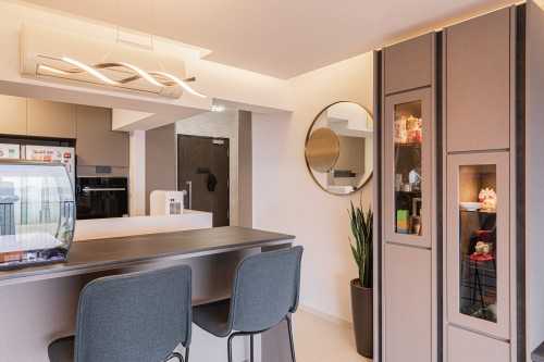 Contemporary Dining Room at clementi ave 4 311c