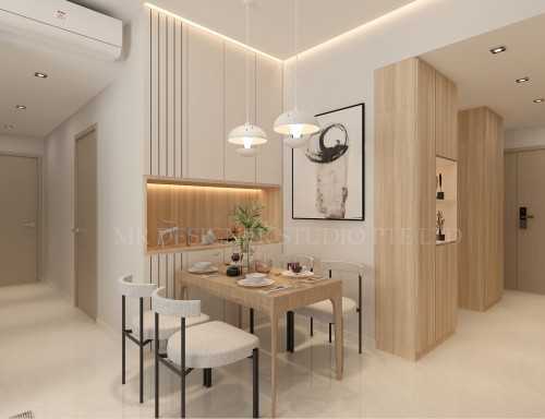 Contemporary Dining Room at 230 commonwealth ave