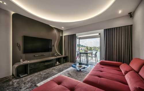 Modern Living Room at Ocean Drive, Singapore