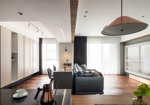 Modern Living Room at Clarke Quay condo